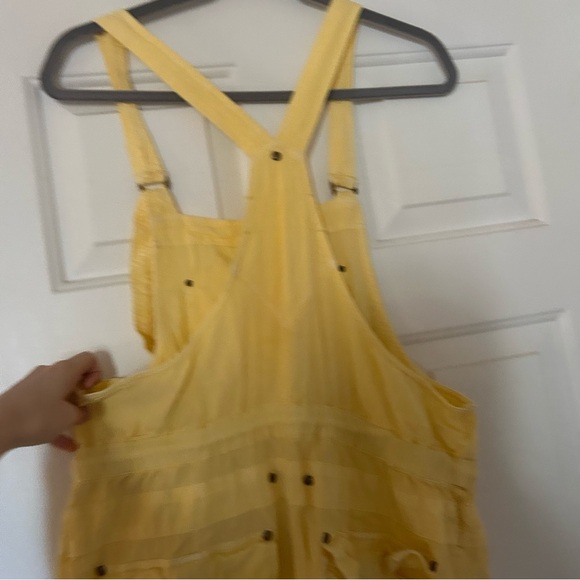Free People Gracie Skirtall Size M in Golden Haze Yellow - Picture 6 of 7